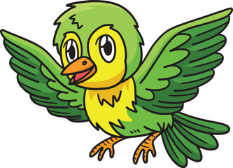 Bird Cartoon Colored Clipart Illustration