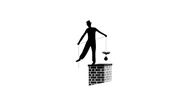 chimney sweep silhouette