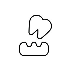 oral surgery icon vector stock.