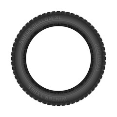 Winer black car tyre ms on white background illustration