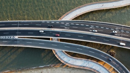 Aerial view of Yanwu Bridge