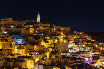 Sassi Di Matera at night