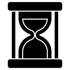 An icon design of hourglass