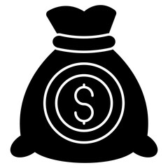 A perfect design icon of money bag