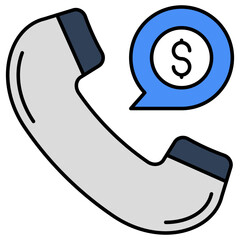 Perfect design icon of financial call