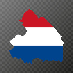 Obraz premium Drenthe province of the Netherlands. Vector illustration.