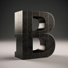 3d, symbol, alphabet, a, b, c d, f, g, h, j, k, l, m, n, p, q, r, s, t, v, x, z, sign, number, letter, icon, metal, illustration, text, alphabet, one, design, font, generative ai