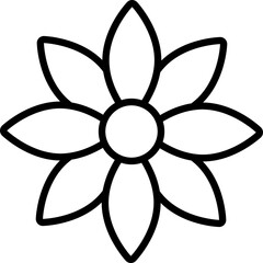 Flower Line icon
