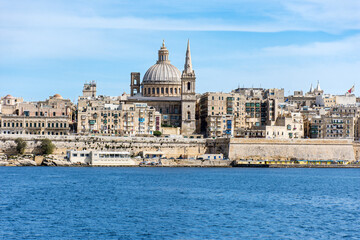 Fototapeta na wymiar Cityscape of the city of Valletta, Malta