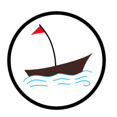 Boat vector icon