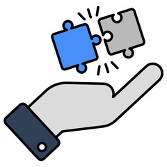 Modern design icon of problem solving 