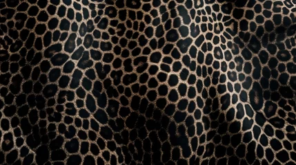 Foto op Plexiglas panther pattern fabric. full frame. wide angle. top view © bahadirbermekphoto