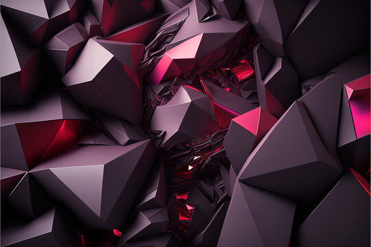 TheStoic,abstract,polygons,magenta,dark,gray,background,purpule,windows
