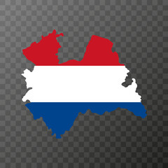 Utrecht province of the Netherlands. Vector illustration.