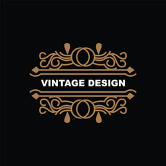 Retro Vintage Design, Luxurious Minimalist Vector Ornament Logo, With Mandala And Batik Style, Product Brand Illustration, Invitation, Banner, Fashion