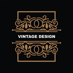 Retro Vintage Design, Luxurious Minimalist Vector Ornament Logo, With Mandala And Batik Style, Product Brand Illustration, Invitation, Banner, Fashion