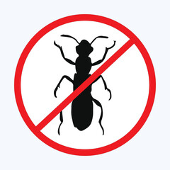 Earwig silhouettes and icons. Black flat color simple elegant Earwig animal vector and illustration.