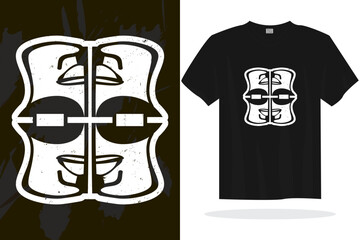 Modern t shirt design with random vector graphics