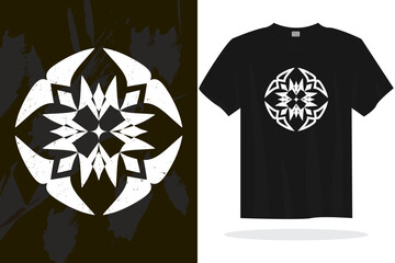 Modern t shirt design with random vector graphics