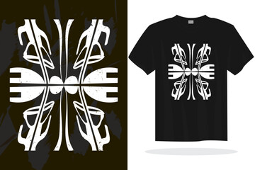 Modern t shirt design with random vector graphics