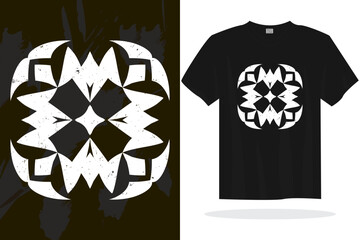 Modern t shirt design with random vector graphics