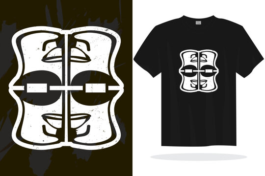Modern t shirt design with random vector graphics