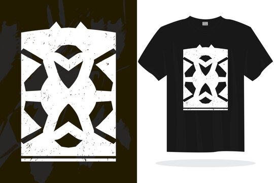 Modern t shirt design with random vector graphics