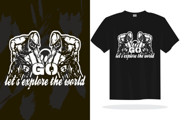 Modern t shirt design with random vector graphics