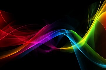Abstract Colorful Waves Background, Wallpaper