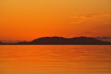沖縄県小浜島　美しい朝焼け