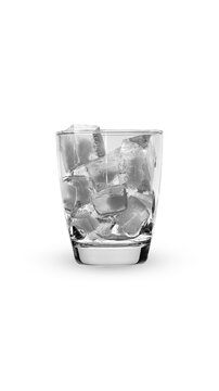 image of ice embers in a glass.