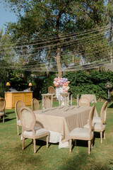 table and chairs