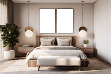 bedroom interior architecture features a minimalist style