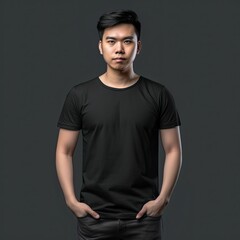 Fototapeta premium Mockup Your T-Shirt Designs with Realistic Templates, generative ai