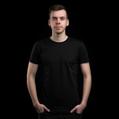 Obraz premium Mockup Your T-Shirt Designs with Realistic Templates, generative ai