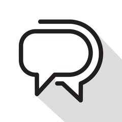 Fototapeta premium speech bubble, speech balloon or bubble, vector illustration 