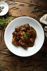 Healthy homemade beef ragout