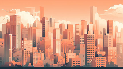 city, skyline, building, cityscape, architecture, skyscraper, urban, business, sky, downtown, town, vector, silhouette, illustration, office, buildings, tower, view, generative, ai