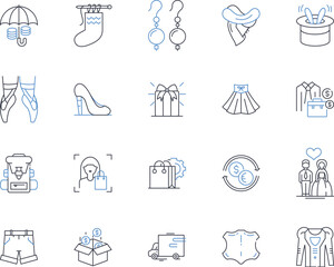 Agriculture market line icons collection. Harvest, Irrigation, Fertilizer, Livestock, Crop, Organic, Subsidy vector and linear illustration. Agronomy,Seedlings,Tilth outline signs set