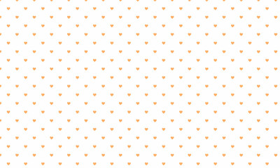 Orange Heart Pattern Background