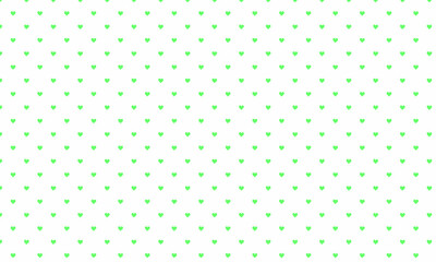 Green Heart Pattern Background