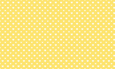 Yellow Heart Pattern Background
