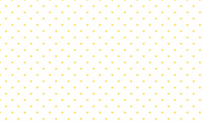Yellow Heart Pattern Background