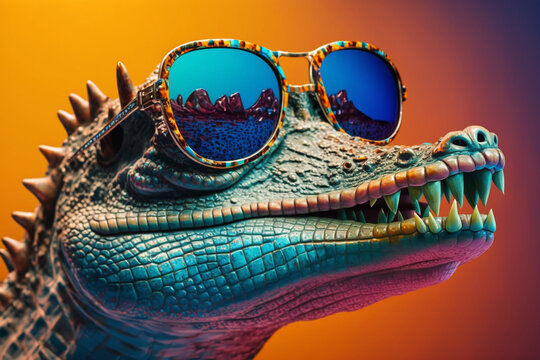 Crocodile cooling cheap glass