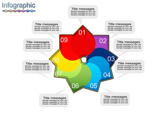 Modern infographic template vector image