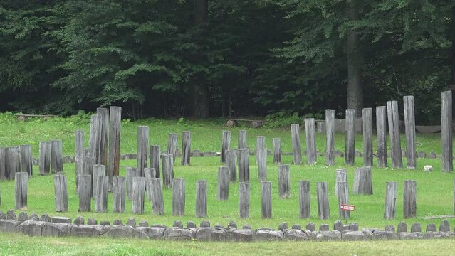 Sarmizegetusa Regia great circular sanctuary ruins, detail
