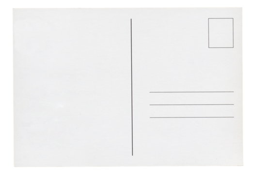 blank postcard transparent PNG