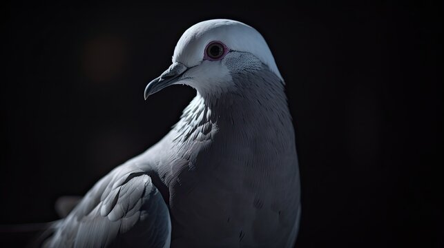 Close up dove bird on dark background HD wallpaper 