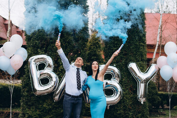 Future parents will know whether a boy or a girl will be born. Gender reveal perty.