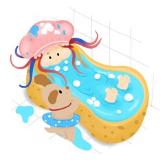 Bathing in your bathtub